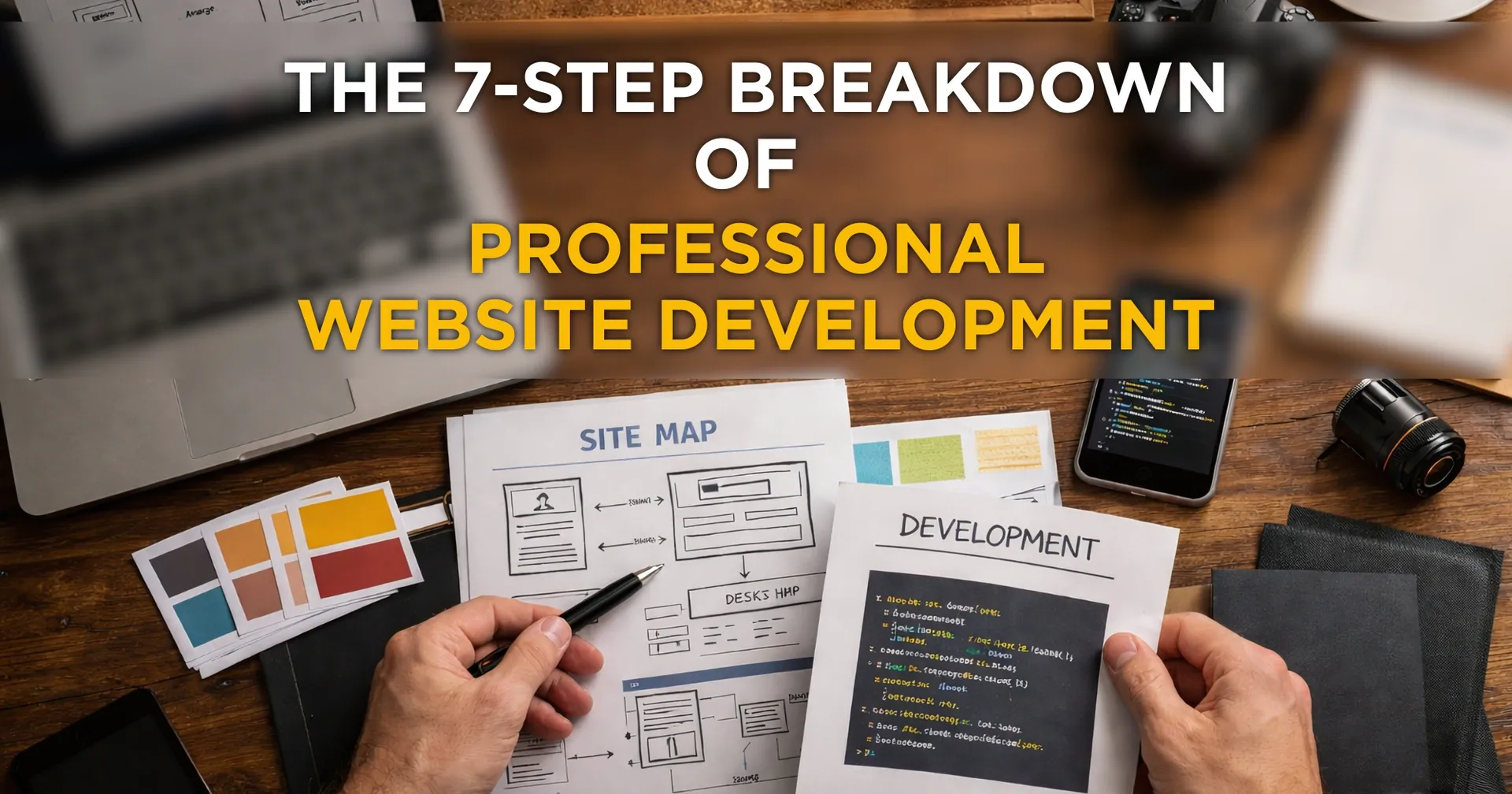 ​What are the 7 steps of web development